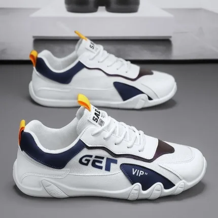 Men Casual Shoes Summer Breathable Work Sneakers Men Non Slip Canvas Walking Fltas Comfortabel Non Slip Skate Sneakers for Men